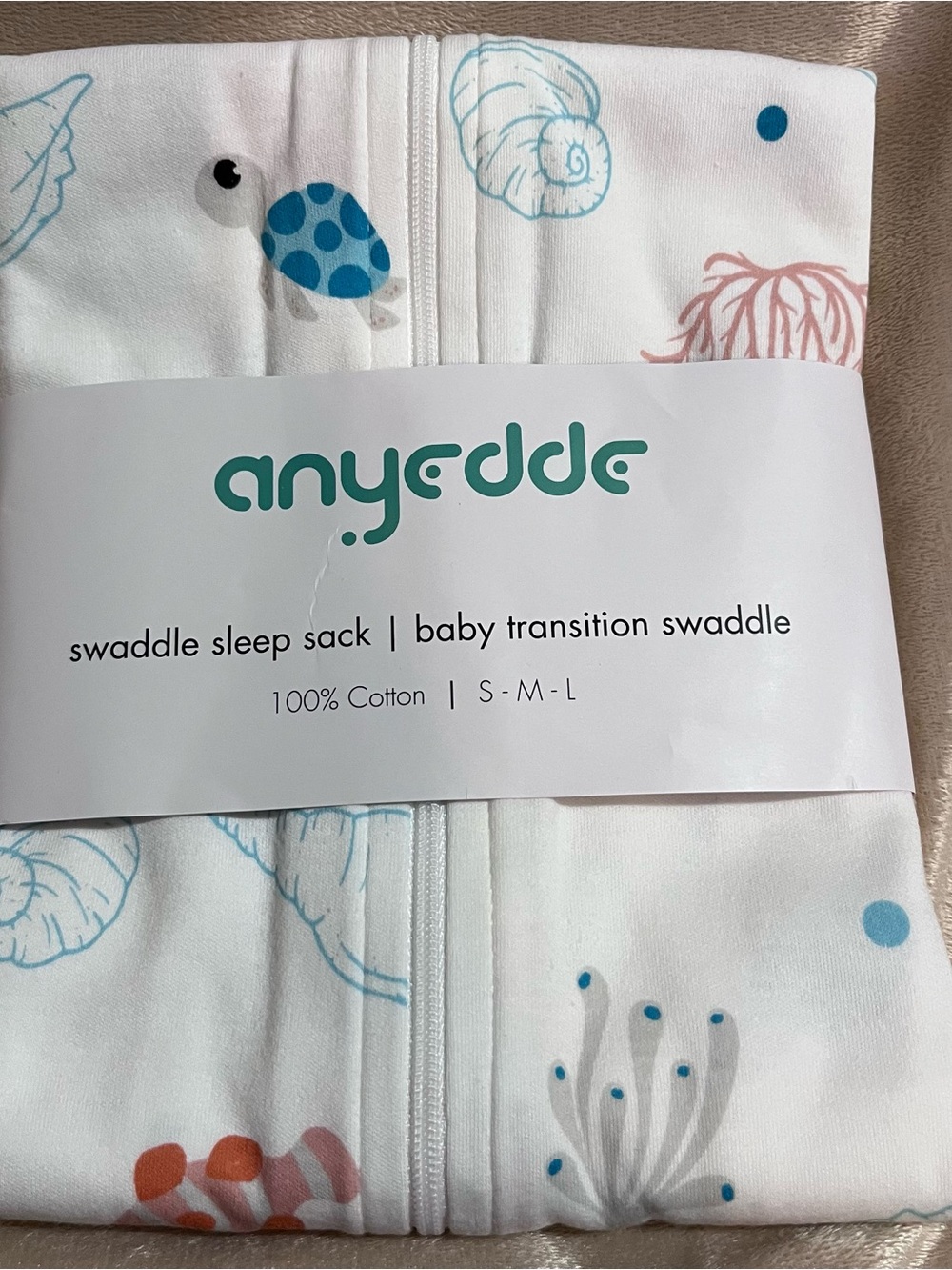 ANYEDDE Baby Swaddle, Wearable Blankets, Underwater World (3-6 Month)
